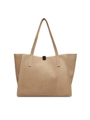 Calvin Klein Torebka Ck Narrate Shopper_Suede K60K612983 Beżowy
