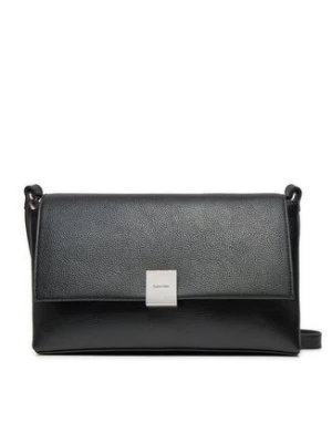 Calvin Klein Torebka Ck Plaque Medium Shoulder Bag K60K612783 Czarny