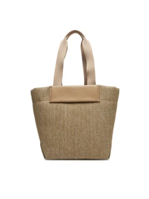 Calvin Klein Torebka Ck Raffia Medium Shopper K60K613174 Brązowy