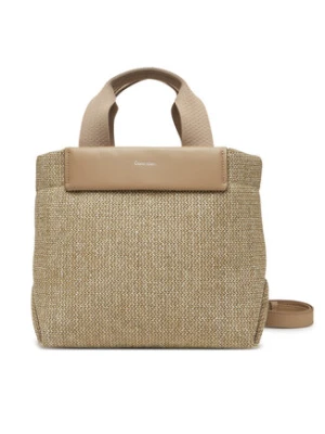 Calvin Klein Torebka Ck Raffia Small Tote Crossbody K60K613026 Brązowy