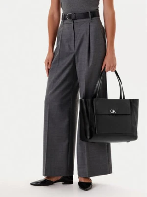 Calvin Klein Torebka Ck Re-Lock Medium Shopper LV04F3223G Czarny