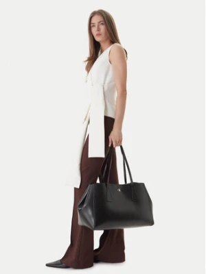 Calvin Klein Torebka Ck Snap Large Tote LV04F3502G Czarny