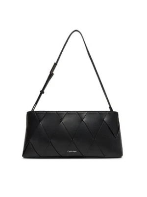 Calvin Klein Torebka Ck Woven Elongated Shoulder Bag K60K612992 Czarny