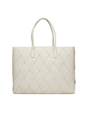 Calvin Klein Torebka Ck Woven Medium Shopper K60K612994 Biały