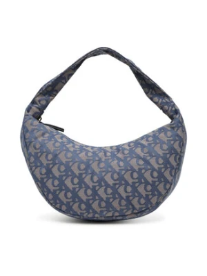 Calvin Klein Torebka Ckj Monogram Pinched Medium Shou LV04F3206G Niebieski
