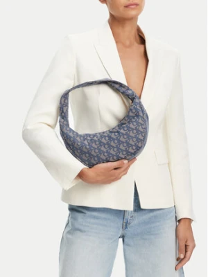 Calvin Klein Torebka Ckj Monogram Pinched Medium Shou LV04F3206G Niebieski