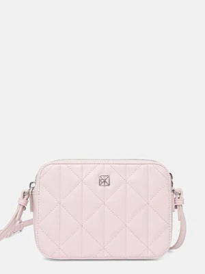 Calvin Klein torebka crossbody damska z imitacji skóry różowy