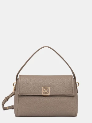 Calvin Klein torebka crossbody damska z imitacji skóry beżowy
