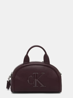 Calvin Klein torebka crossbody damska z imitacji skóry bordowy