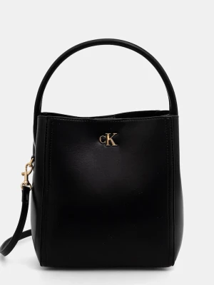 Calvin Klein torebka crossbody damska z imitacji skóry czarny