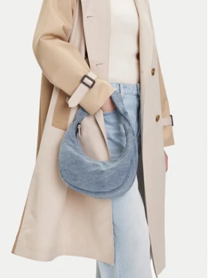 Calvin Klein Torebka Denim Soft Crescent Sm LV04F3207G Niebieski