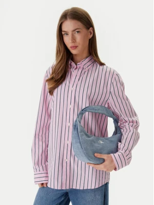 Calvin Klein Torebka Denim Soft Crescent Sm LV04F3207G Niebieski