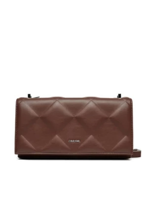 Calvin Klein Torebka Diamon Quilt Conv K60K612905 Brązowy