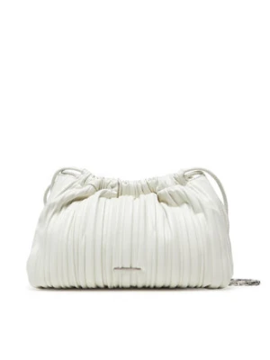 Calvin Klein Torebka Drawstring Plisse Crossbody LV04F3076G Biały