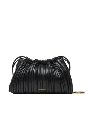 Calvin Klein Torebka Drawstring Plisse Crossbody LV04F3076G Czarny