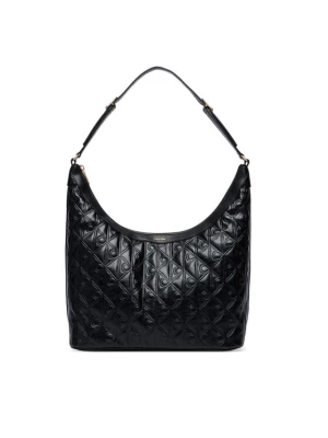 Calvin Klein Torebka Emblem Aop Debossed Medium Shbag LV04F3875G Czarny
