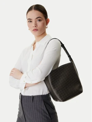 Calvin Klein Torebka Emblem Aop Medium Bucket LV04F3365G Czarny