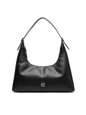 Calvin Klein Torebka Emblem Hw Lthr Shoulder Bag LV04F3262G Czarny