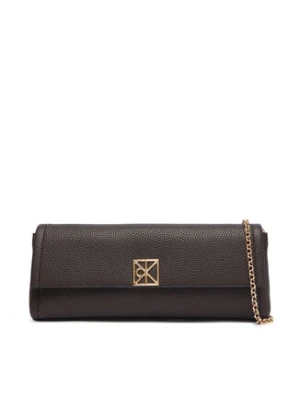 Calvin Klein Torebka Emblem Hw Pebble Clutch LV04F3740G Brązowy
