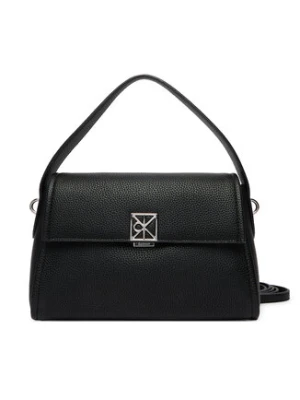 Calvin Klein Torebka Emblem Hw Pebble Shoulder Bag 25 LV04F3425G Czarny