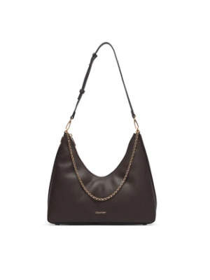 Calvin Klein Torebka Emblem Hw Pebble Shoulder Bag LV04F3495G Beżowy