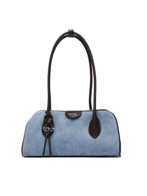 Calvin Klein Torebka Emblem Trio Denim Shoulder Bag LV04F3830G Niebieski