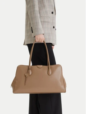 Calvin Klein Torebka Emblem Trio Large Work Bag LV04F3368G Beżowy