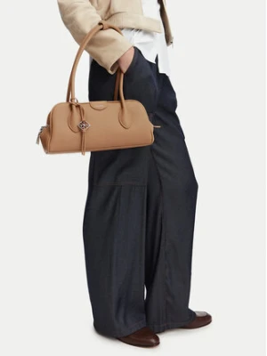 Calvin Klein Torebka Emblem Trio Pebble Shoulder Bag LV04F3743G Beżowy