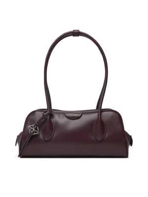 Calvin Klein Torebka Emblem Trio Shoulder Bag LV04F3369G Bordowy