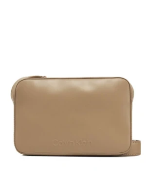 Calvin Klein Torebka Embossed Logo Camera Bag K60K612555 Brązowy