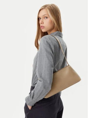 Calvin Klein Torebka Embossed Logo Shoulder Bag K60K612550 Beżowy