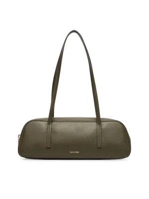 Calvin Klein Torebka Foil Logo Bauletto LV04F3636G Zielony ciemny