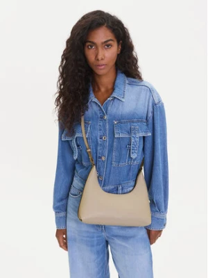 Calvin Klein Torebka Foil Logo Conv Shou?Lder Bag LV04F3272G Beżowy
