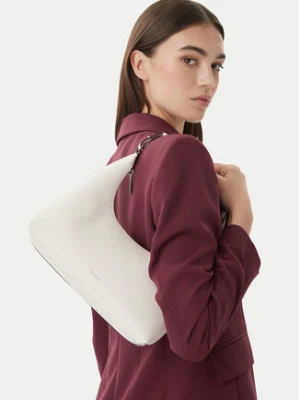 Calvin Klein Torebka Foil Logo Conv Shou?Lder Bag LV04F3272G Biały