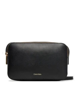 Calvin Klein Torebka Foil Logo Elongated Camera Bag LV04F3276G Czarny