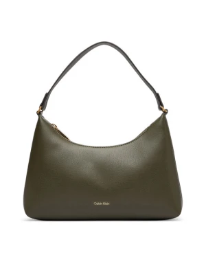 Calvin Klein Torebka Foil Logo Small Shoulder Bag LV04F3890G Zielony ciemny