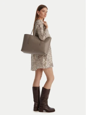 Calvin Klein Torebka Foil Logo Tote W/Pouch LV04F3274G Beżowy