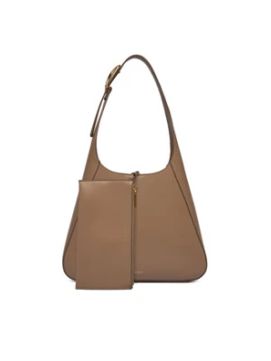 Calvin Klein Torebka Hardware Adj Strap Medium Bag LV04F3402G Beżowy