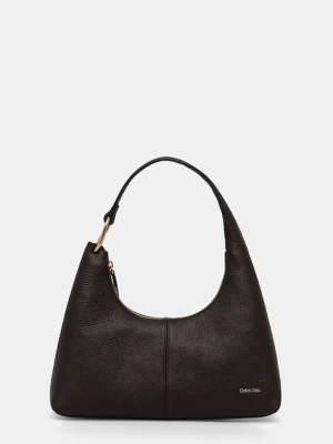 Calvin Klein torebka hobo damska skórzana
