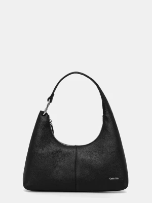 Calvin Klein torebka hobo damska skórzana czarny