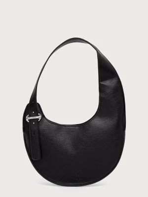 Calvin Klein torebka hobo damska z imitacji skóry czarny