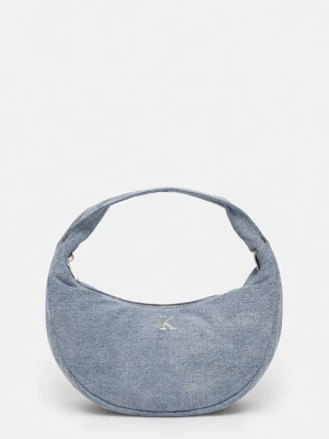 Calvin Klein torebka jeansowa kolor niebieski LV04F3207G