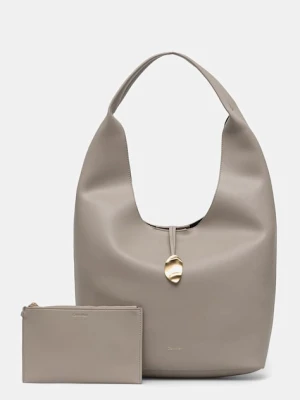 Calvin Klein torebka kolor beżowy LV04K3149G
