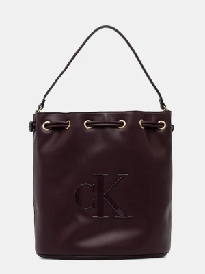 Calvin Klein torebka kolor bordowy LV04F3232G