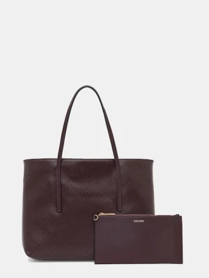 Calvin Klein torebka kolor brązowy LV04F3267G