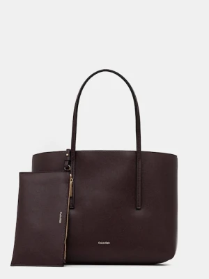 Calvin Klein torebka kolor brązowy LV04F3275G