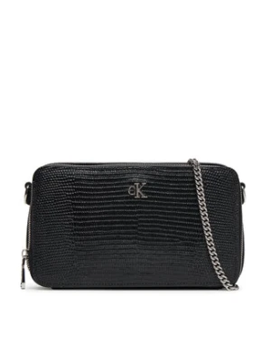 Calvin Klein Torebka Lizard Embossed Lthr Mini Wallet LV04F1071G Czarny