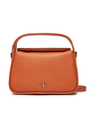 Calvin Klein Torebka Metal Mono Mini Block20 W/Flap K60K612246 Pomarańczowy