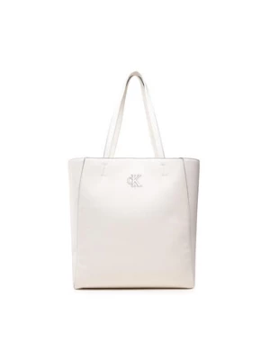 Calvin Klein Torebka Minimal Monogram Shopper32 K60K609292 Biały