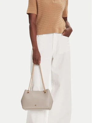 Calvin Klein Torebka Minimal Monogram Shoulde LV04F3205G Beżowy